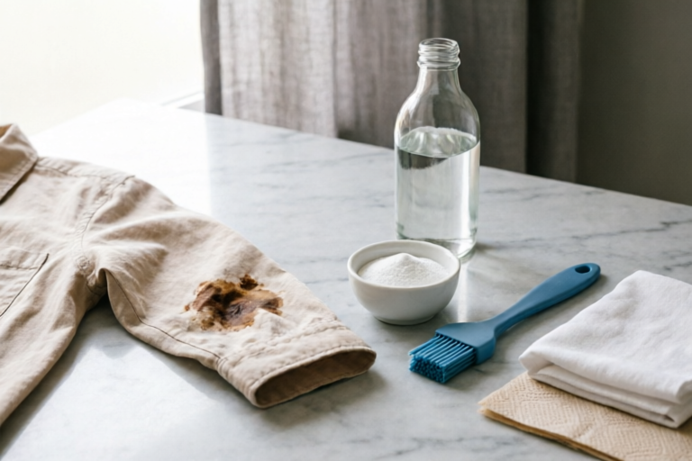 How to remove stubborn coffee stains from clothes quickly?